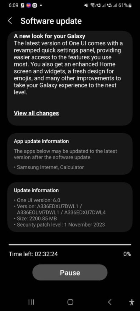 receive One UI 6.0 updates from Samsung