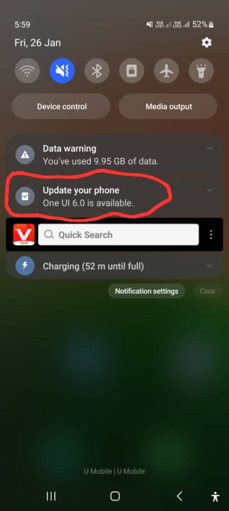 this is how you would get messages for one UI updates if you manually not update for long.
